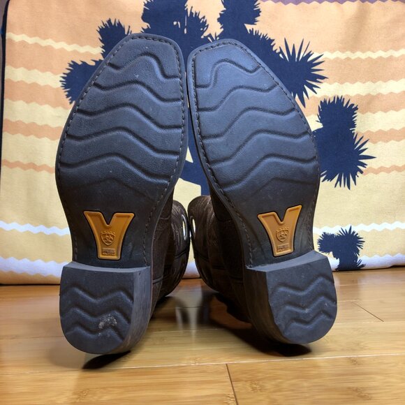 Ariat Men's  7.5 Heritage Roughstock Western Square Toe Leather - Picture 5 of 10